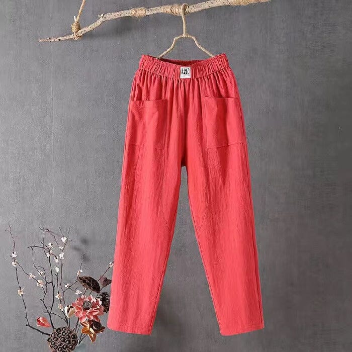 OLIVIA - Linen Blend Pants