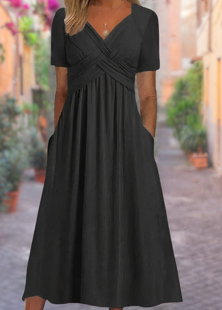 Shirley | V-Neck Dress with Tummy Control