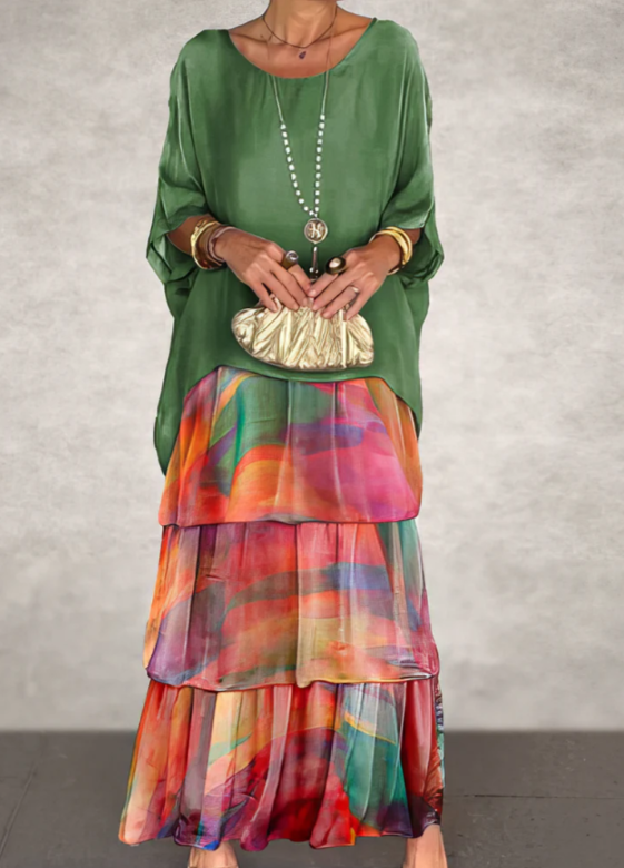 Debra | Elegant Maxi Dress with a Flowy Silhouette