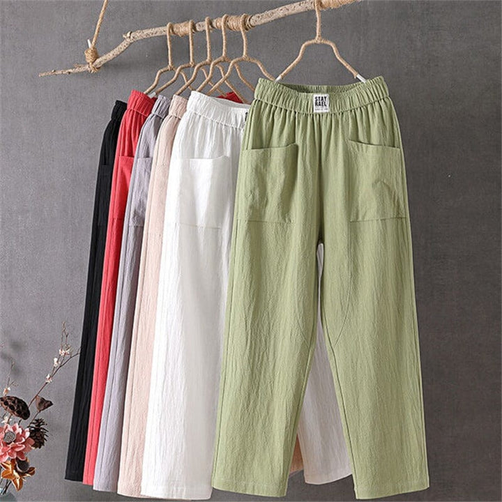 OLIVIA - Linen Blend Pants