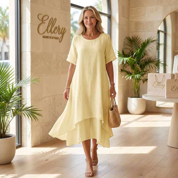 Emily – Elegant Layered Midi Dress